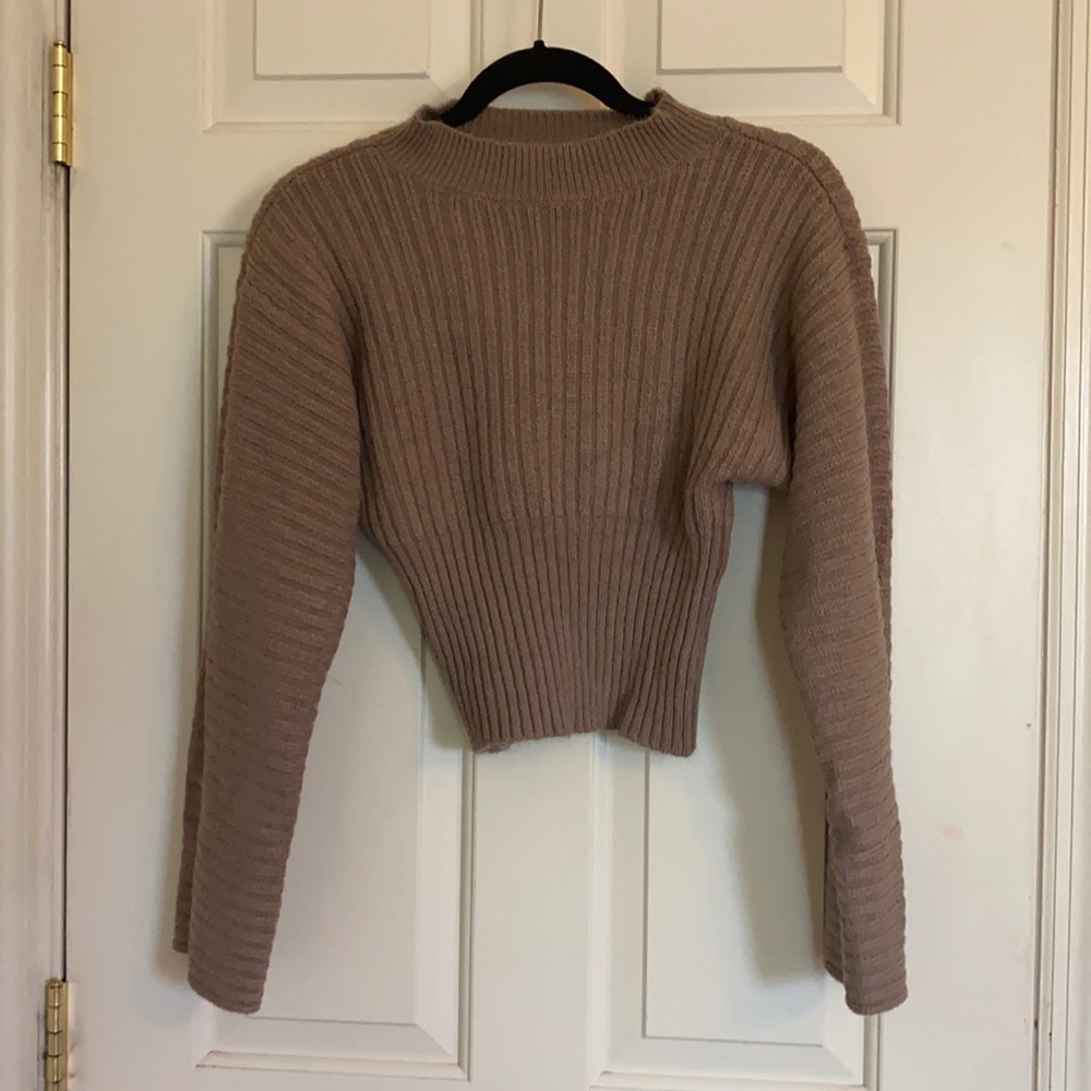 Brown sweater with Waist detail - Size S